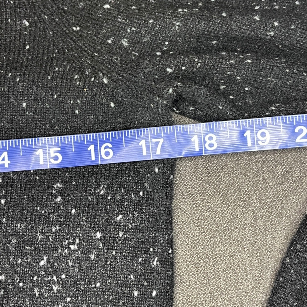 Charter Club Luxury Cashmere Mock‎ Neck Sweater Petite Black Roll Neck Old Money - Picture 4 of 8